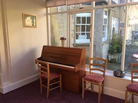 Piano a ta window at Hazelwood Gardens Nursing Home