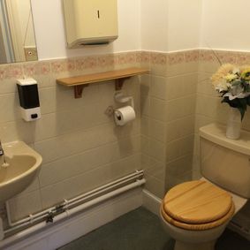One of many bathrooms at Hazelwood Gardens Nursing Home