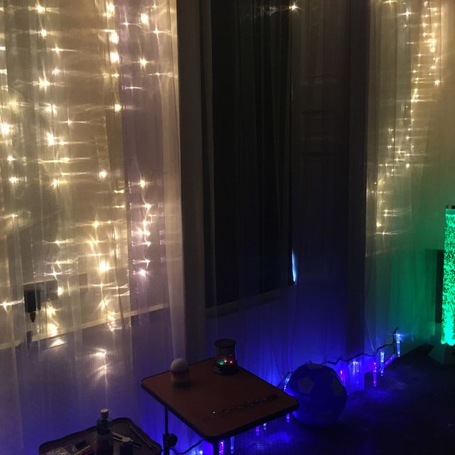 decorative lighting at Hazelwood Gardens Nursing Home