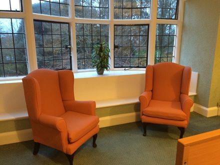 Seating area for 2 at Hazelwood Gardens 