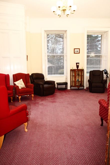 Seating area for a gossip at Hazelwood Gardens Nursing Home