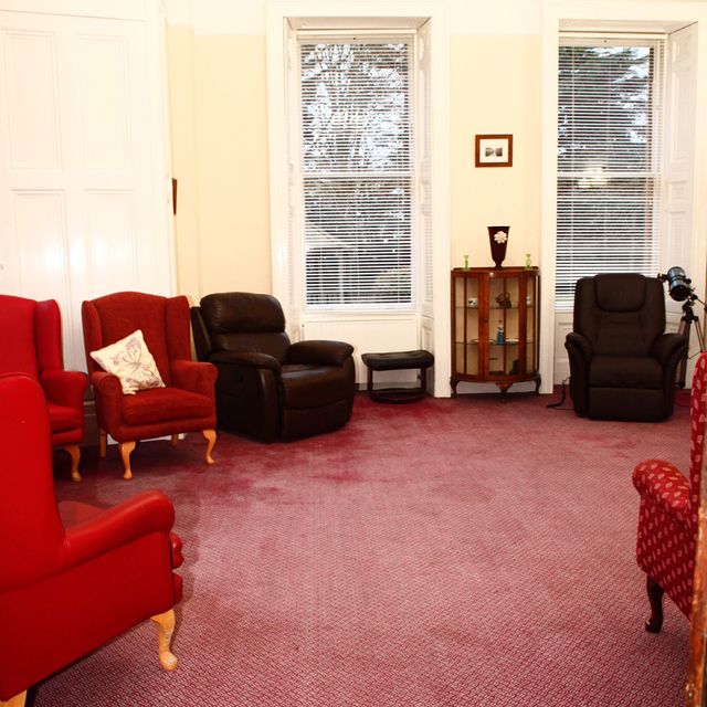 Seating area for a gossip at Hazelwood Gardens Nursing Home
